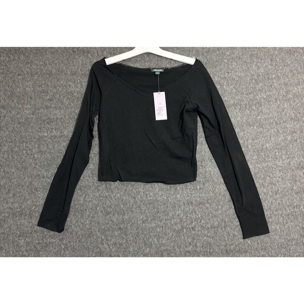 Wild Fable Women's Blouse Long Sleeve Black Small